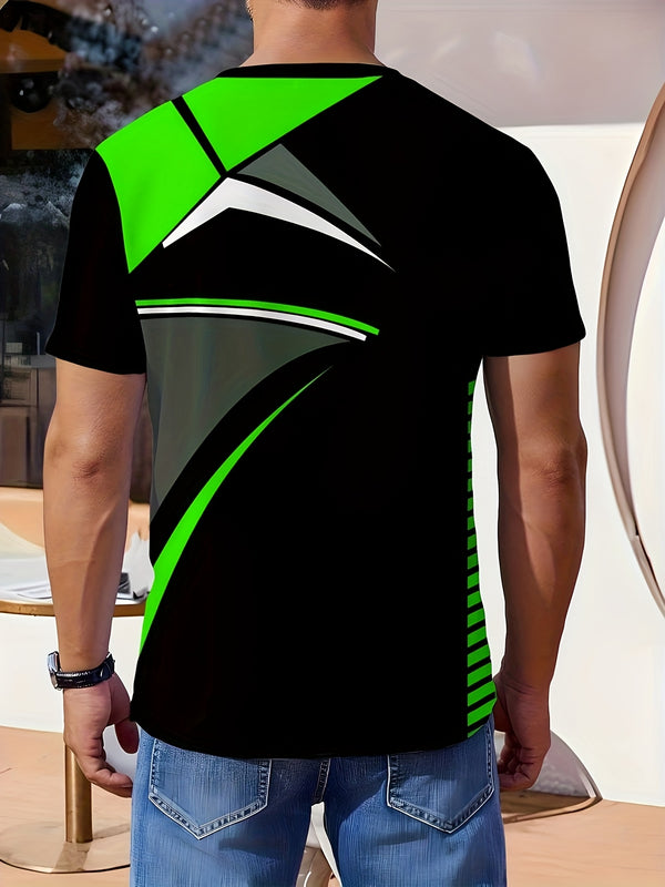 3pcs Men's Fashion Casual Crew Neck Short Sleeve T-Shirts.