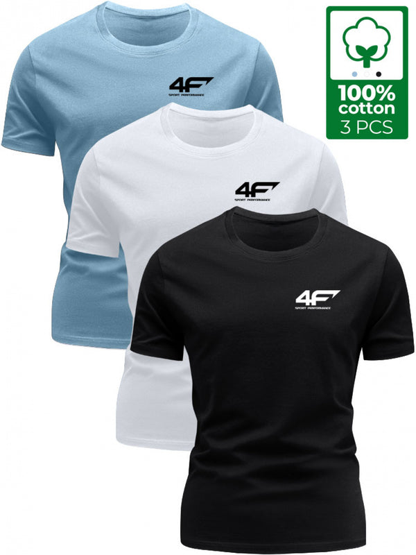 3pcs Men’s T-Shirts - Unique Print Tees.