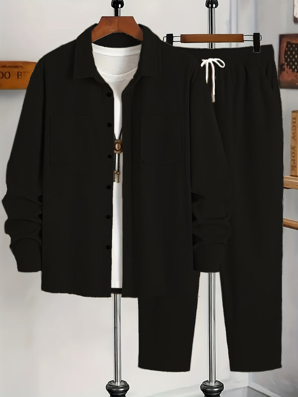 Men's Spring/Autumn Suit Set, Versatile and Durable, Stylish.