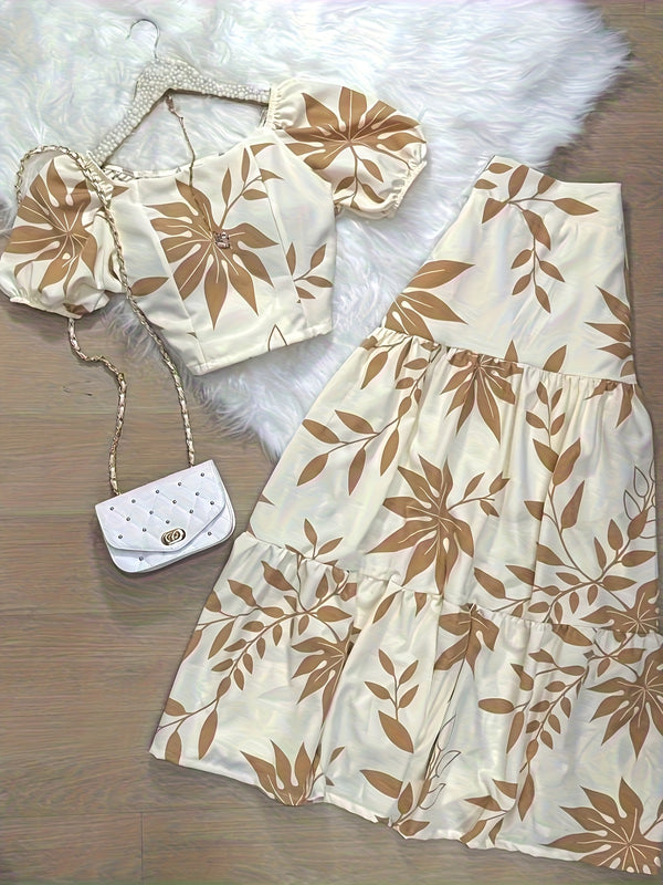 Women’s French-Style Printed Outfit.