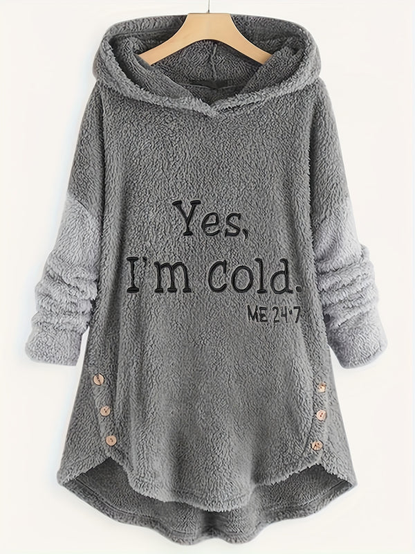 Women's Autumn and Winter Warm Long Sleeve Hoodie.