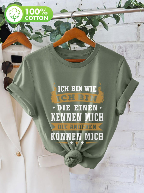 Women's Casual Short Sleeve Crew Neck T-Shirt.