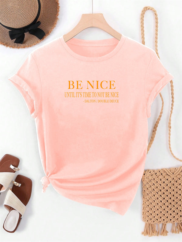 Women’s Graphic Summer Casual Short-Sleeve T-Shirt.