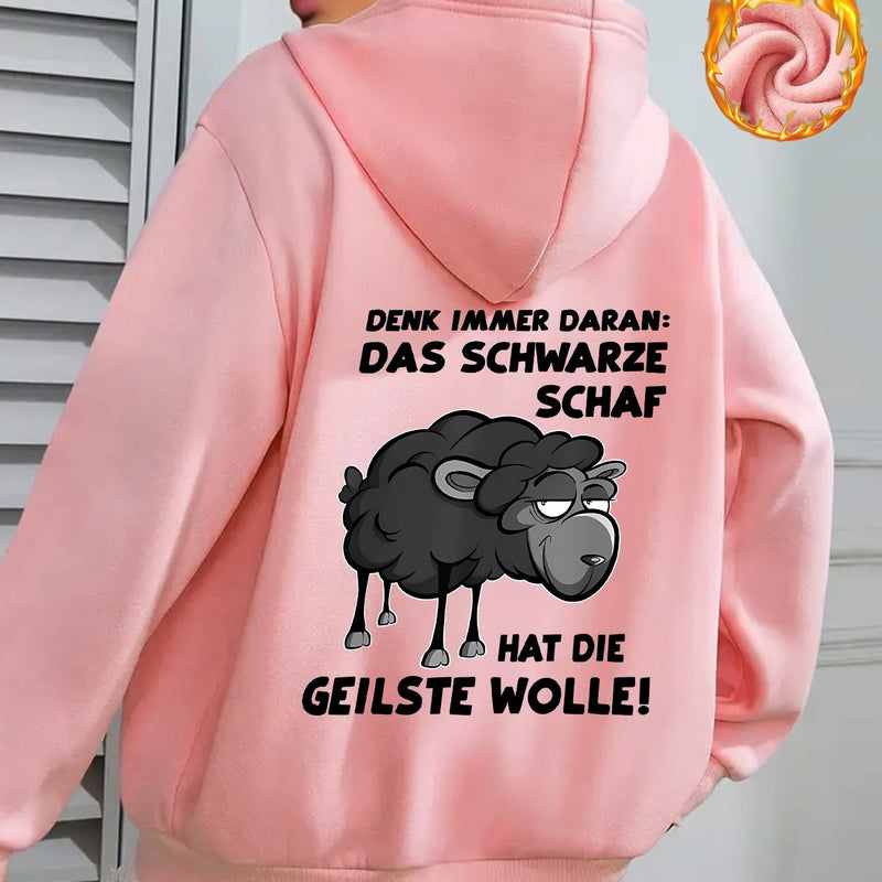 Black Sheep Women's Stylish Casual Sports Hoodie.