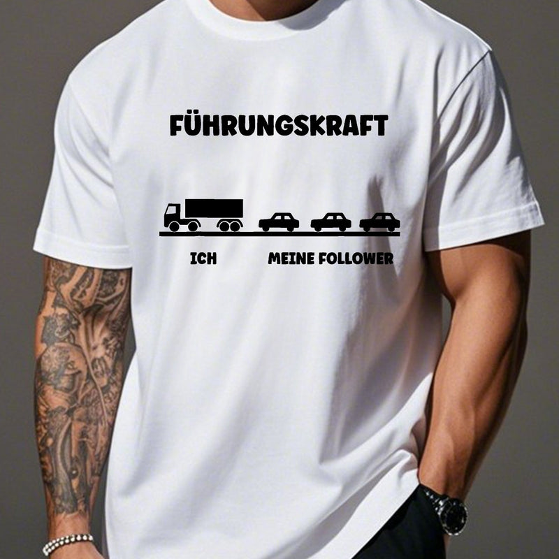 Men’s Humorous German Crinkle Plus Size T-Shirt.