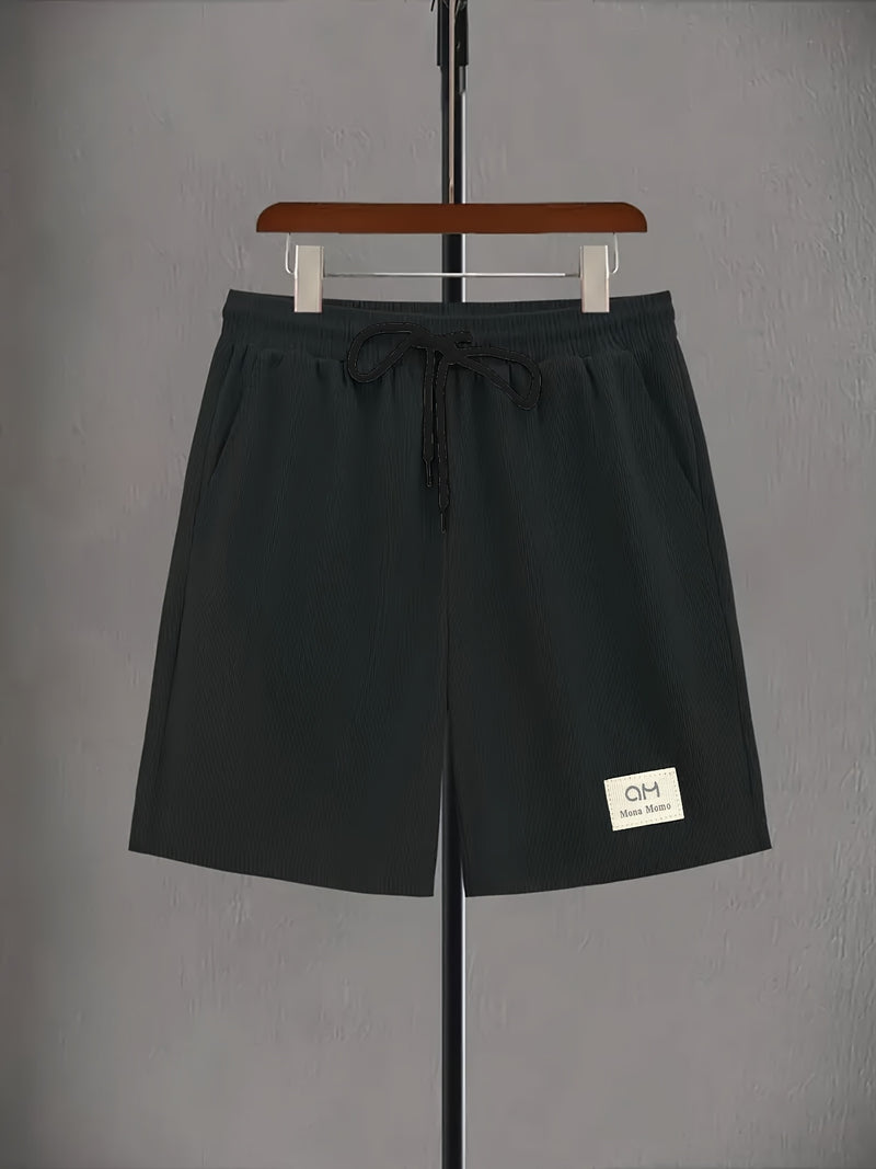 Men's Casual Shorts, Corduroy Drawstring Single-piece Shorts.