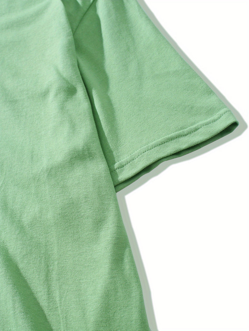 Men'S Fashion Short Sleeve Print T-Shirt.