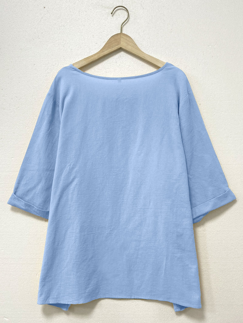 Casual Loose Blend Dandelion Print Short Sleeve Pullover T-Shirt for Women.