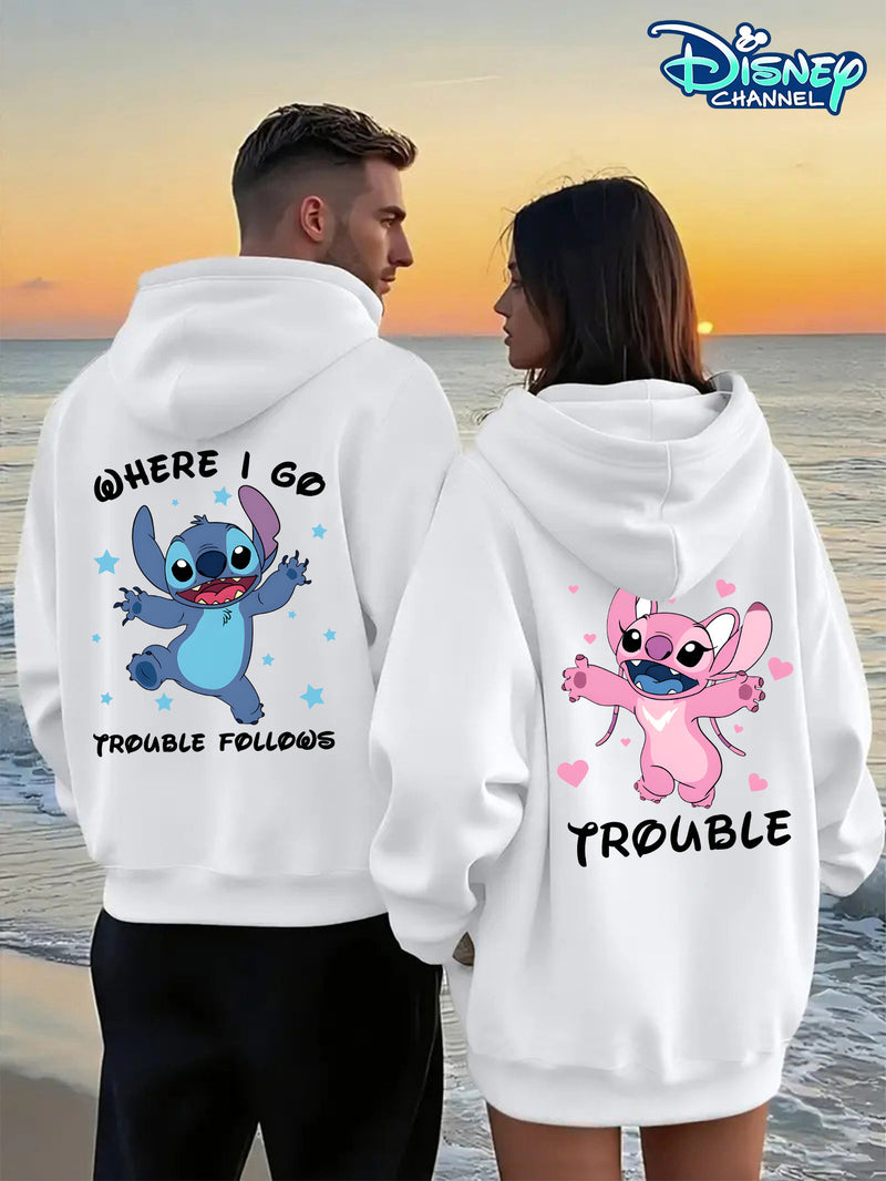 1pc Couple's Hoodie, Suitable for Men and Women.