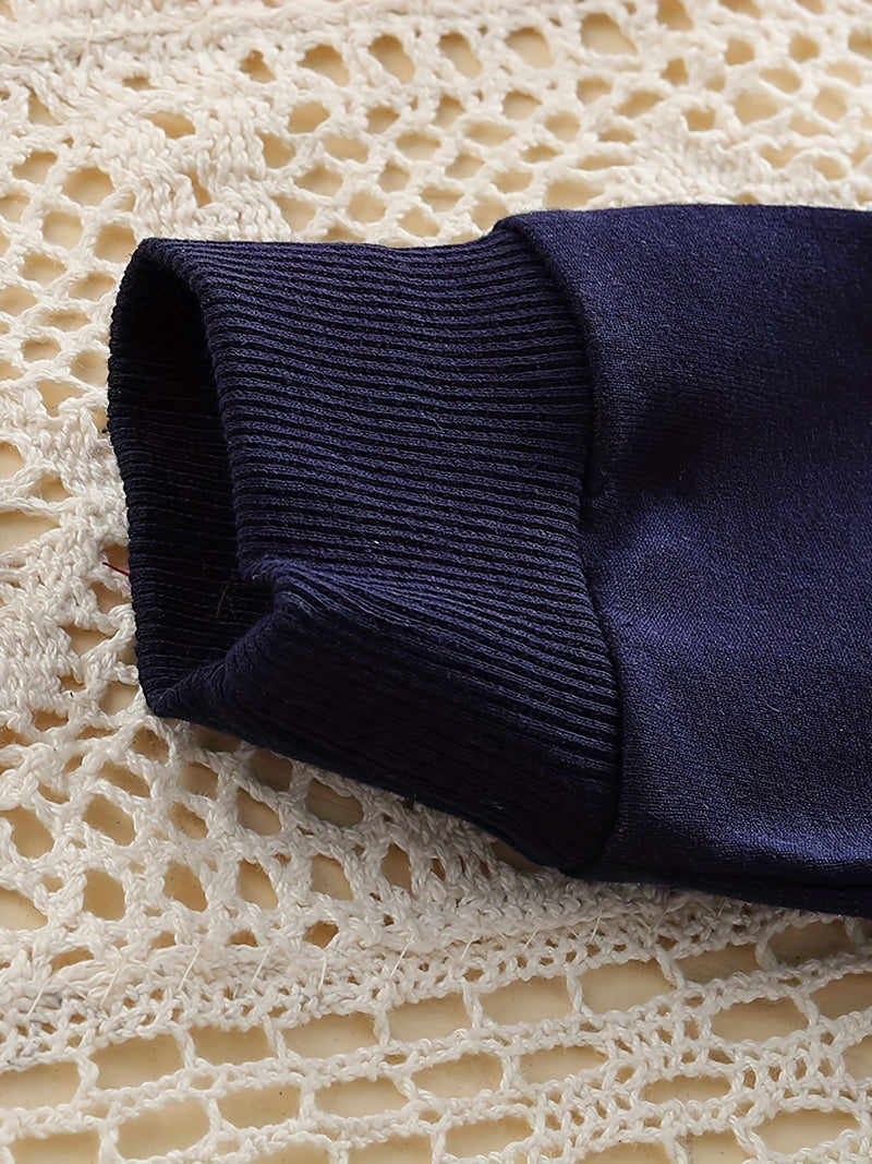 Boys Spring/Autumn Long Sleeve Outfit - Two-Piece Set with Star Print.