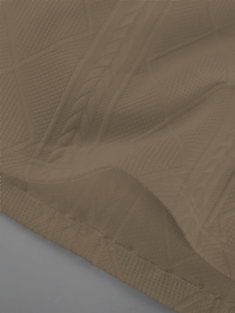 Men's Round Neck Textured Heavyweight Short Sleeve Shirt.