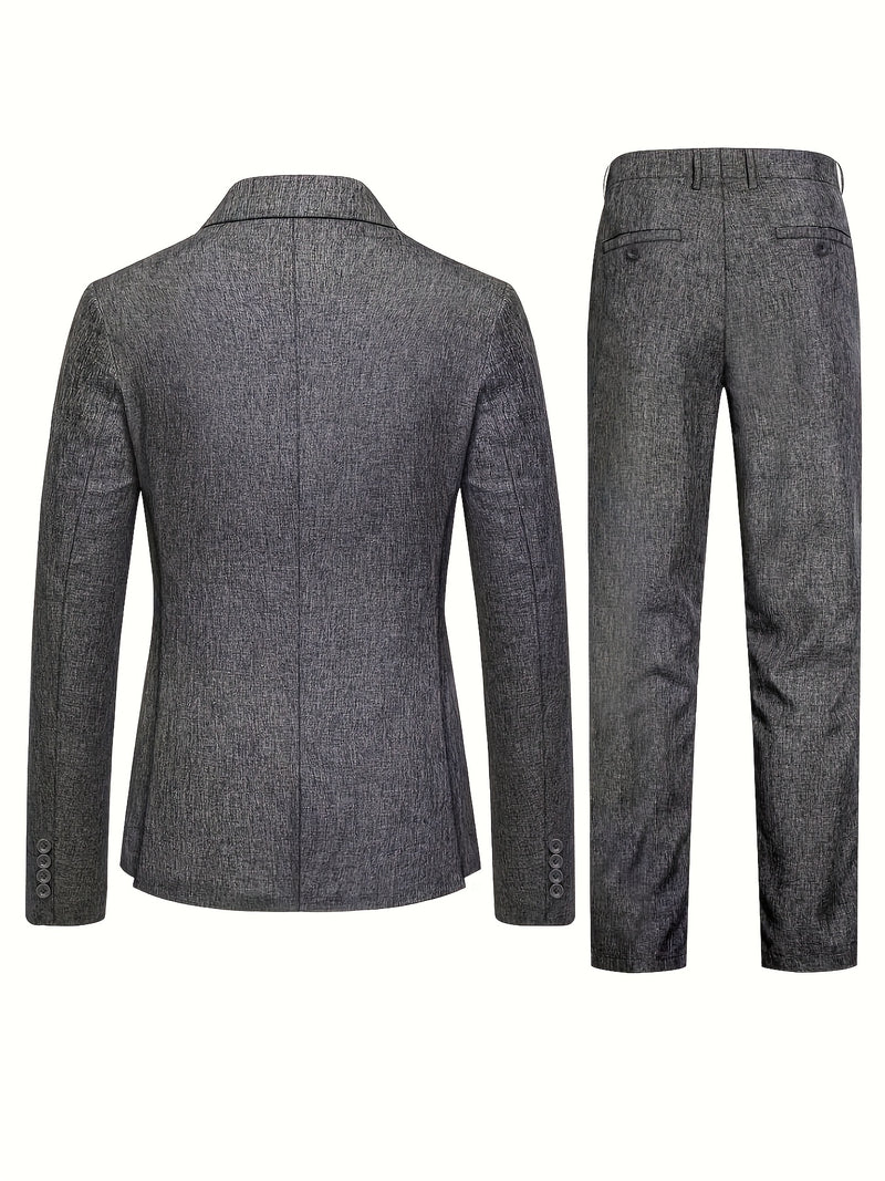 A Sophisticated Two-Piece Suit for Men.