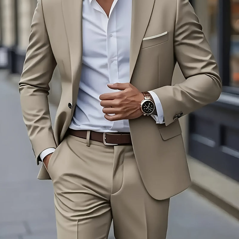 Men's Two-Piece Formal Suit by Elitefit.