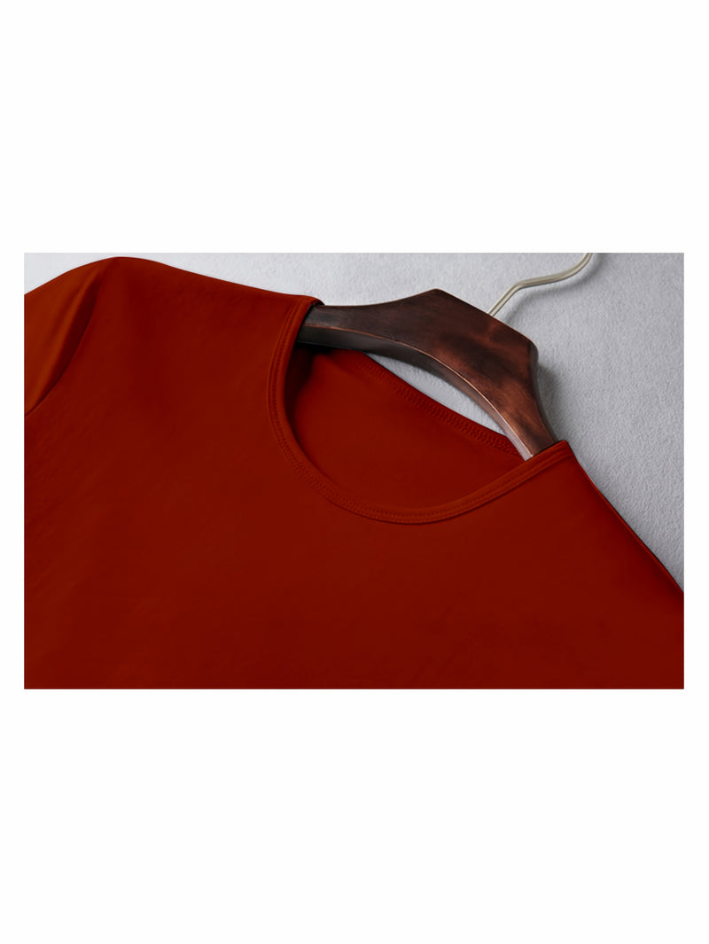 3pcs Men's Casual Short-sleeve Cotton Crew Neck T-shirt Set.