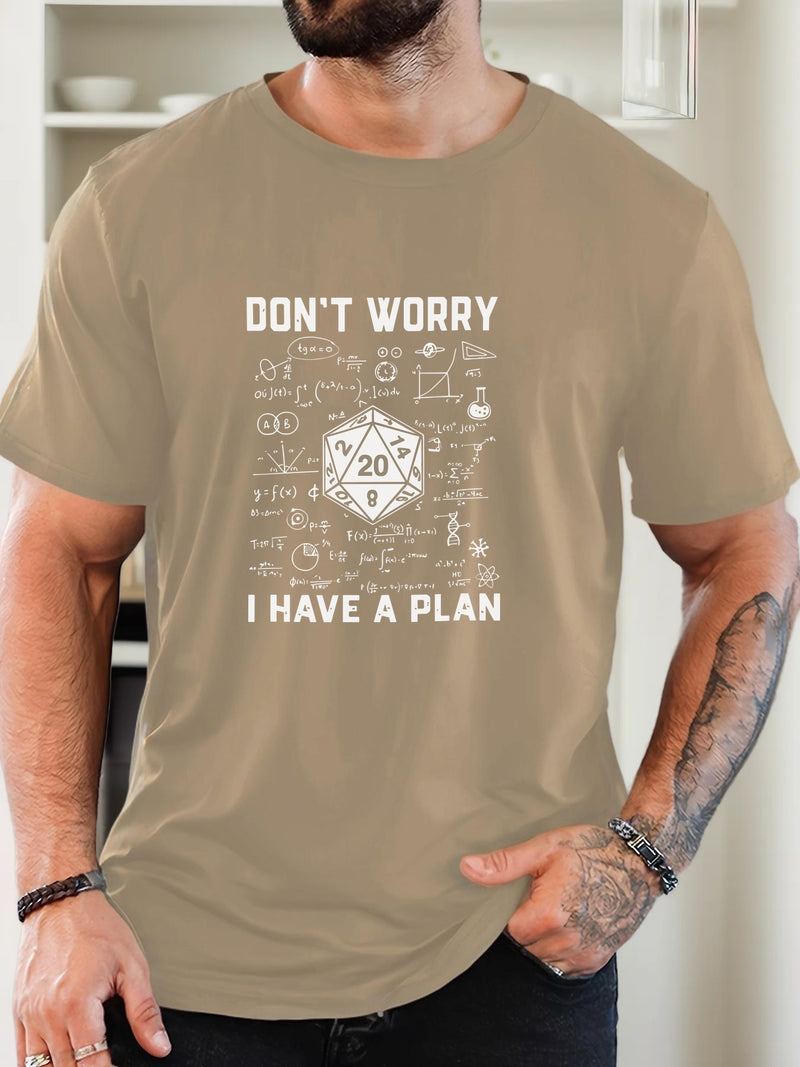 Men's Graphic T-Shirt - Casual Crew Neck, Short Sleeve.