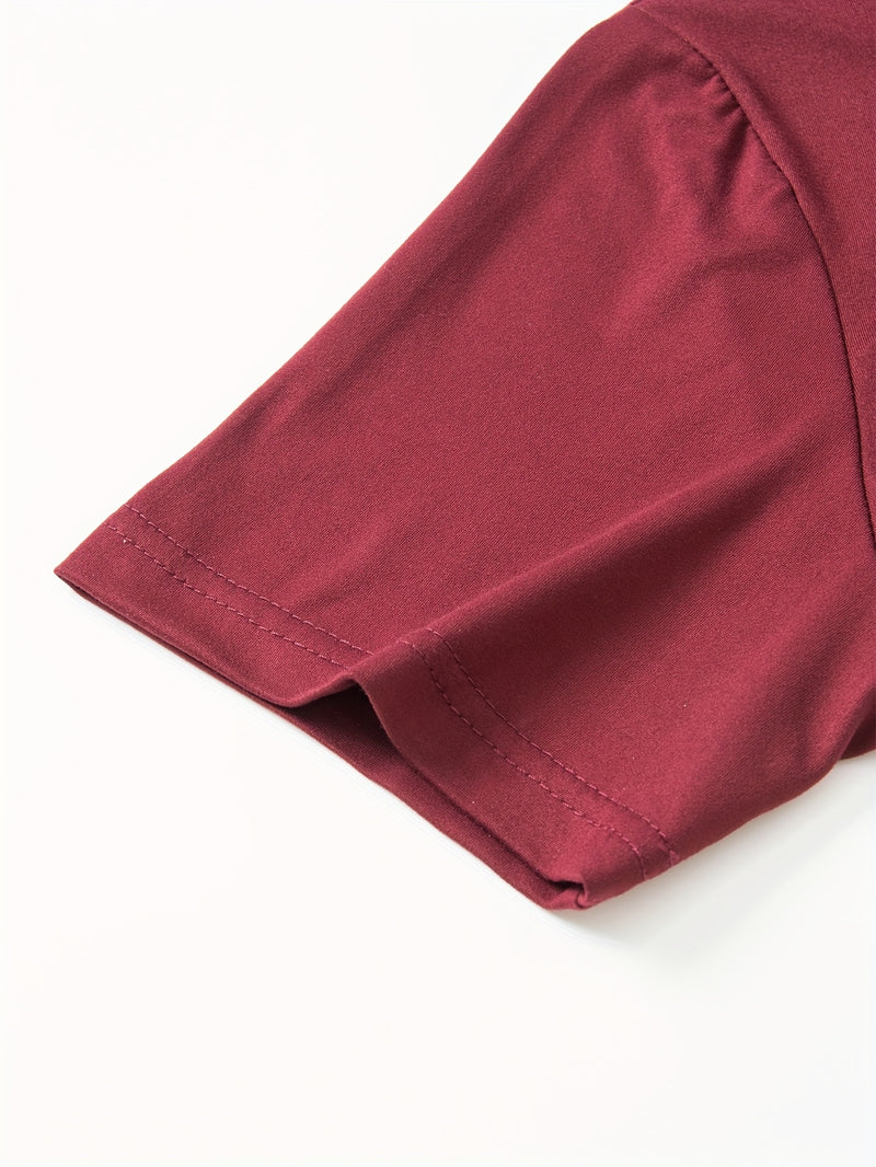 5pcs Men'S Casual V-Neck Short Sleeve T-Shirts.