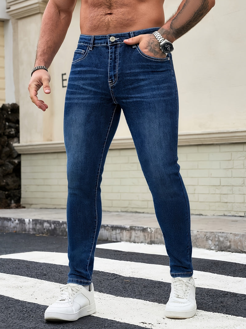 Men's Slim Fit Denim Pants.