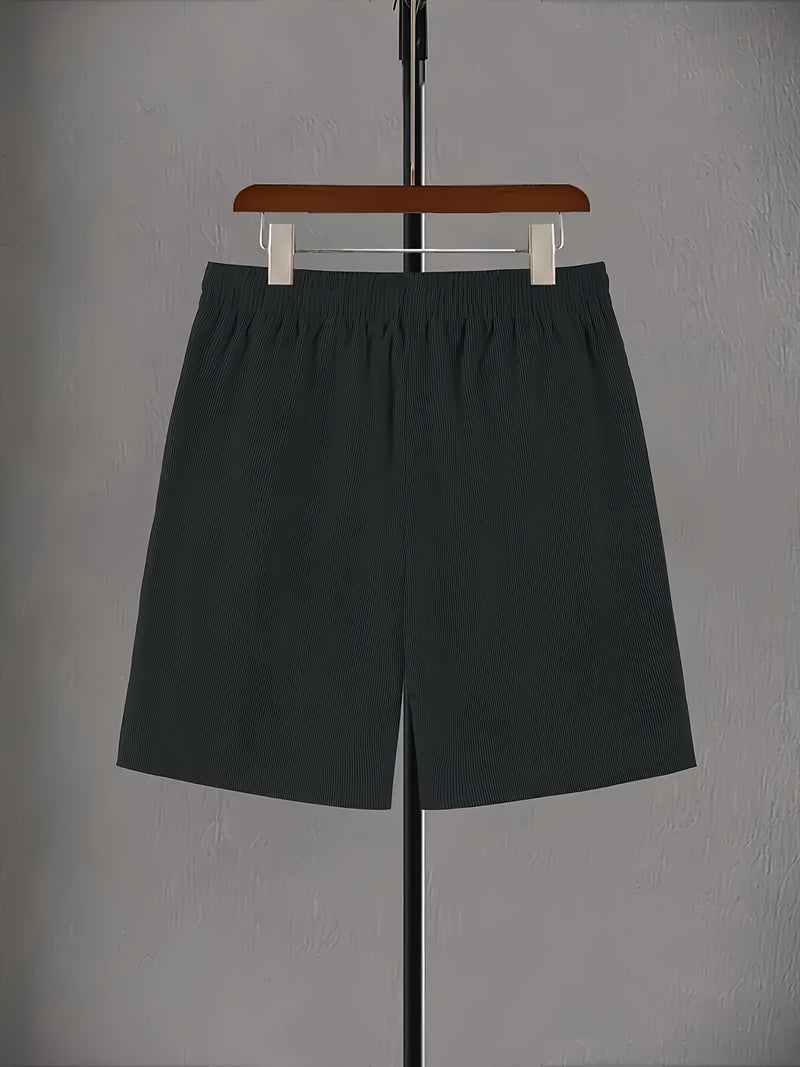 Men's Casual Shorts, Corduroy Drawstring Single-piece Shorts.