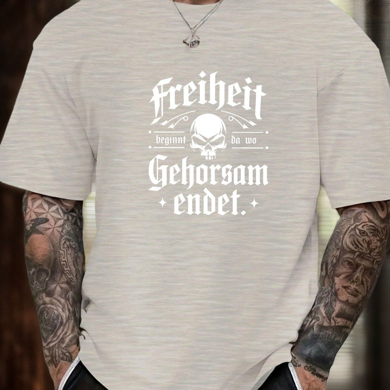 Men's Print Summer Casual Short Sleeve T-Shirt.