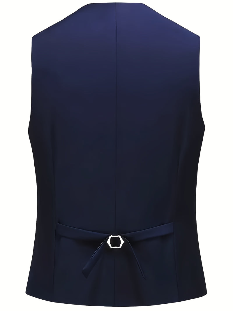 Men's High-End Suit Set, Plus Size Western Pants Vest Formal Wear.