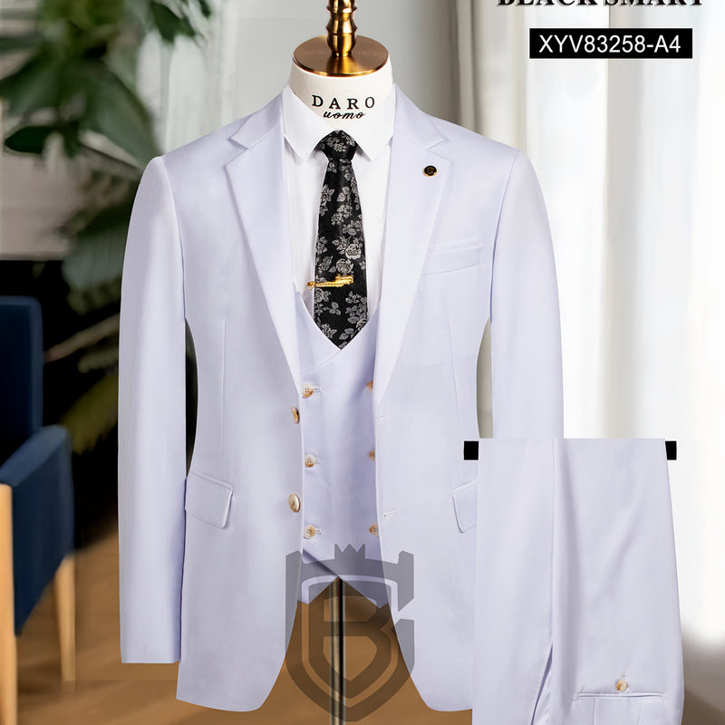 Business Casual 2-Button 3pcs Suit Set.