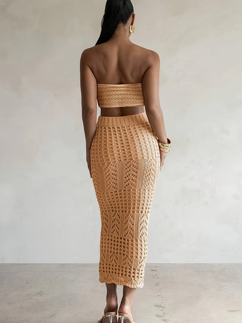 2pcs Women’s Featuring a V-Neck Cardigan with Button Front And Long Sleeve.