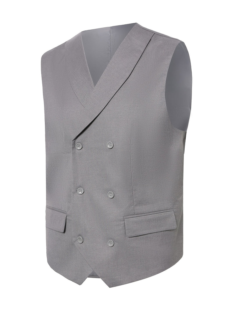 Men's 3pcs Suit Set: Jacket + Vest + Pants, Business Casual.