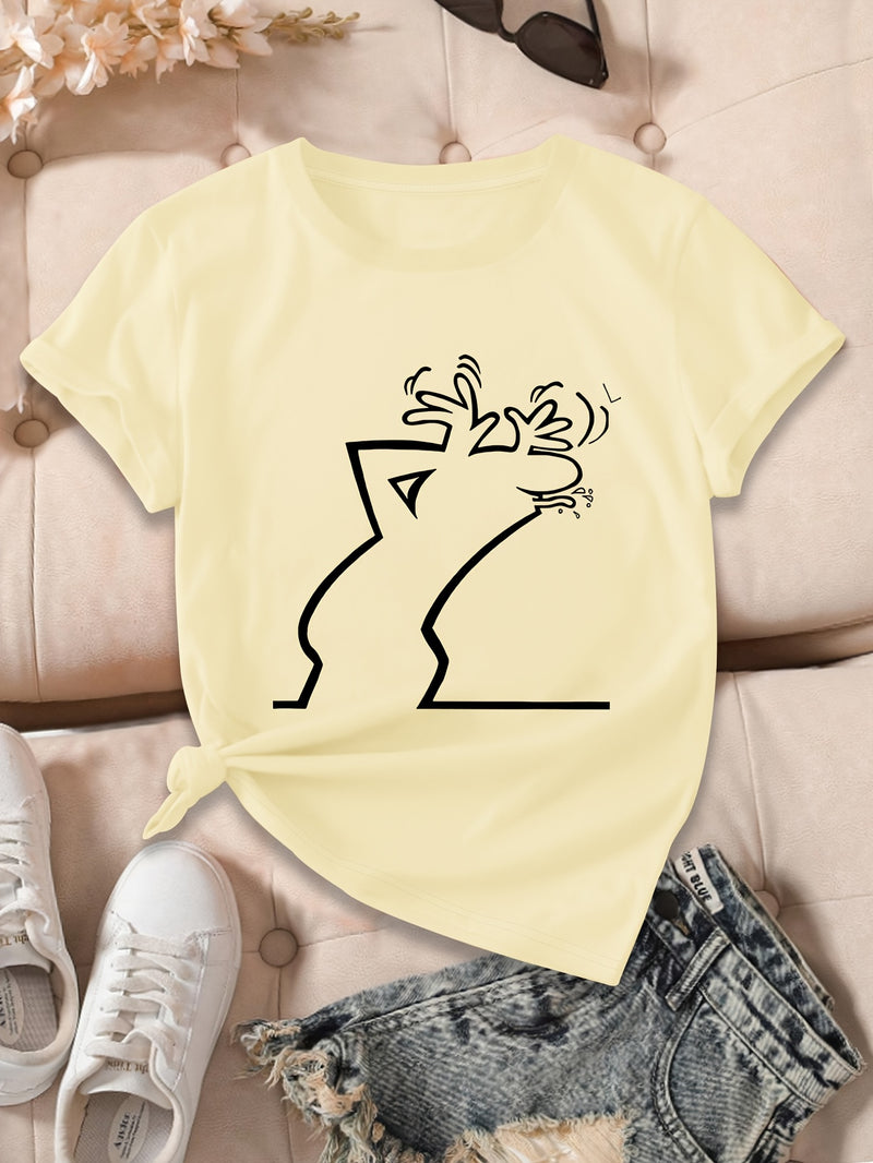 Women’s Geometric Print T-Shirt.