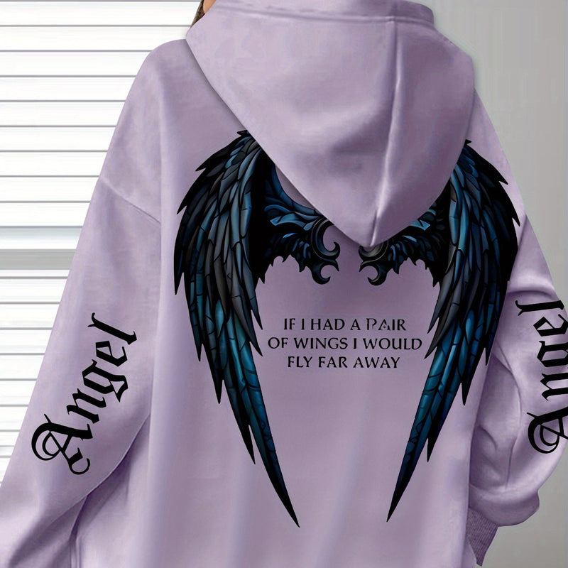 Women’s Bestseller Comfort Letter Print Hoodie.
