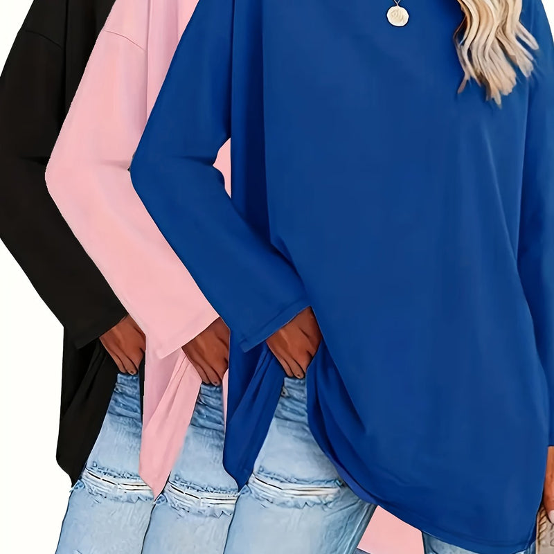 Spring and Autumn Women's Fashion Casual Loose Versatile 3pcs Set.