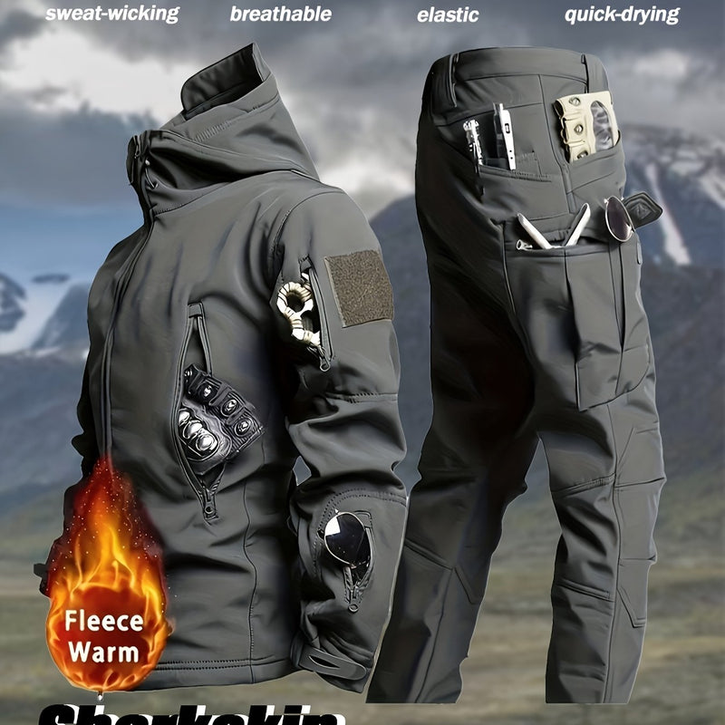 2pcs Men's Suit Jacket and Work Pants Tactical.