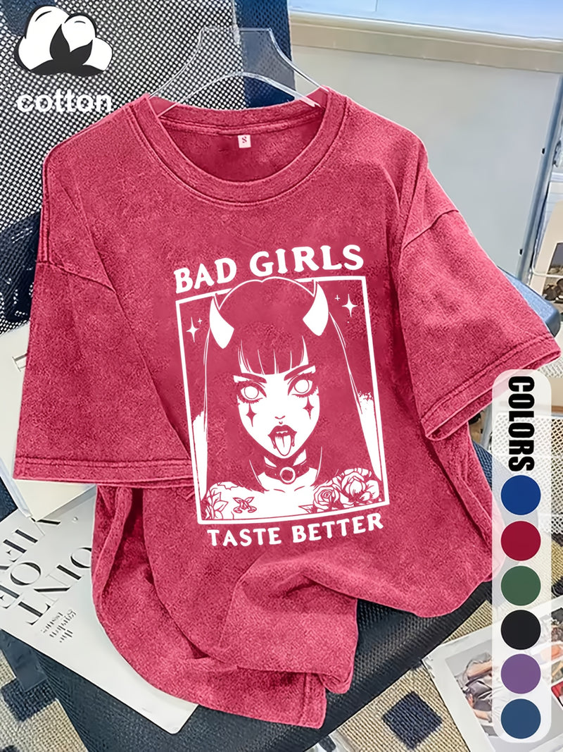Women's Trendy Fashion Snowflake Print T-Shirt.