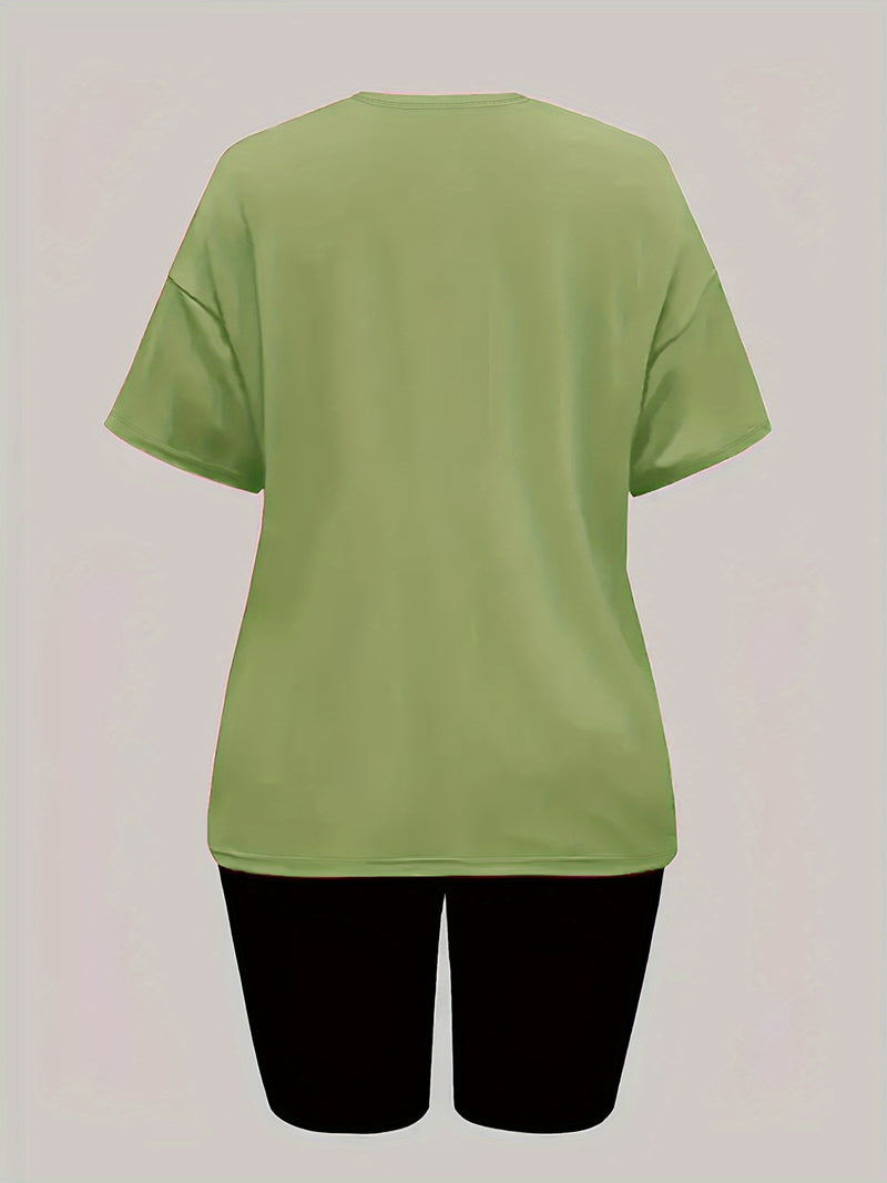 Women's Round Neck Short Sleeve Top.