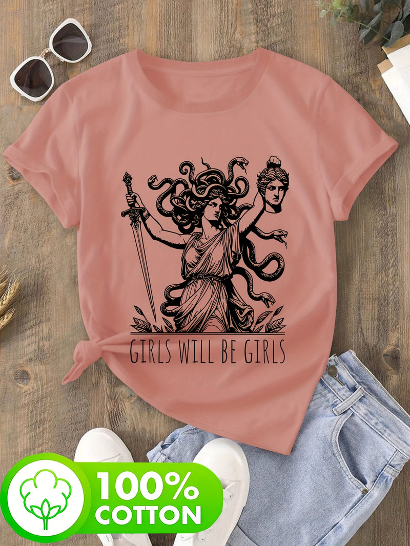 Women’s Short-Sleeve Round Neck T-Shirt.