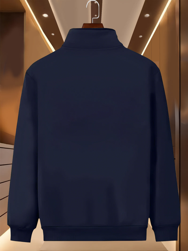Men's Two-Piece Round Neck Jacket and Pants.