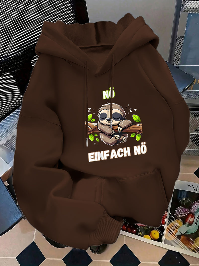 Women's casual hoodie for swear. Fall/winter style with long sleeves.