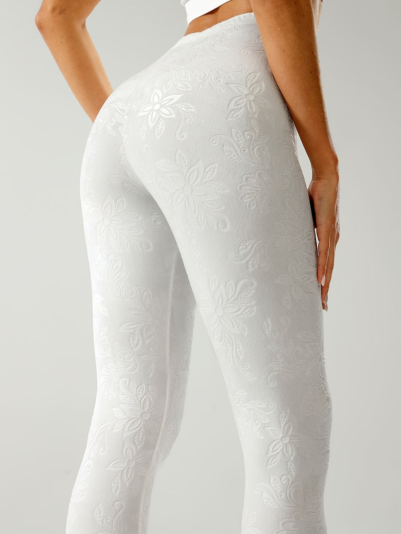 Chinese Style Women's Sports Leggings, High-Waisted.