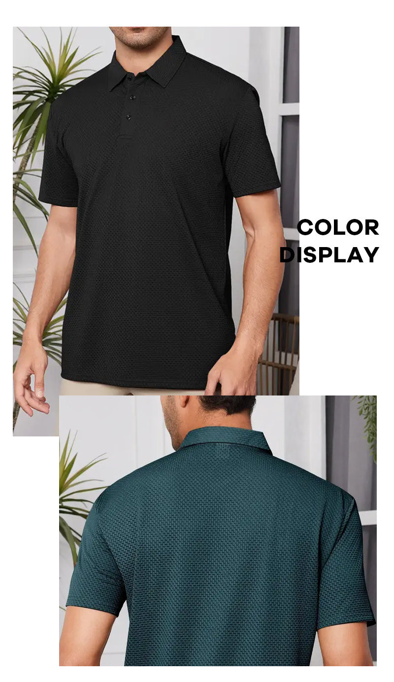 Plus Size Men's Summer Short Sleeve Shirt.