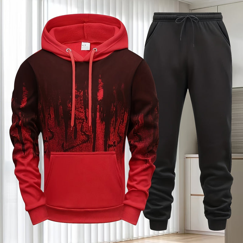 Men's Hooded Sweatshirt & Joggers Set.