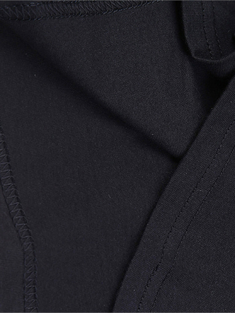 Men’s Black T-Shirt with Sunset Headphones Print.