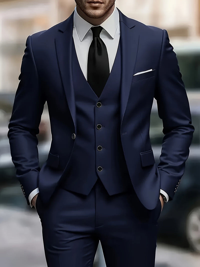 High-End Three-Piece Suit for Men.