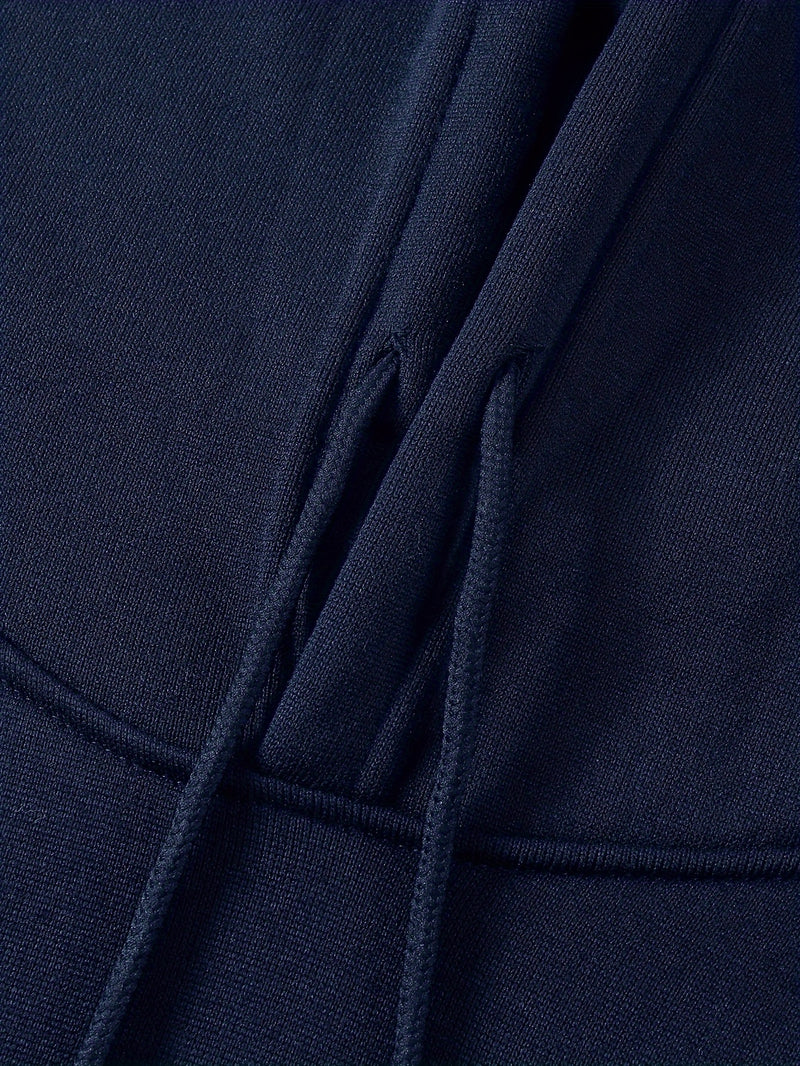 Men’s Hooded Sweatshirt New Solid Color Printed Hoodie Loose.