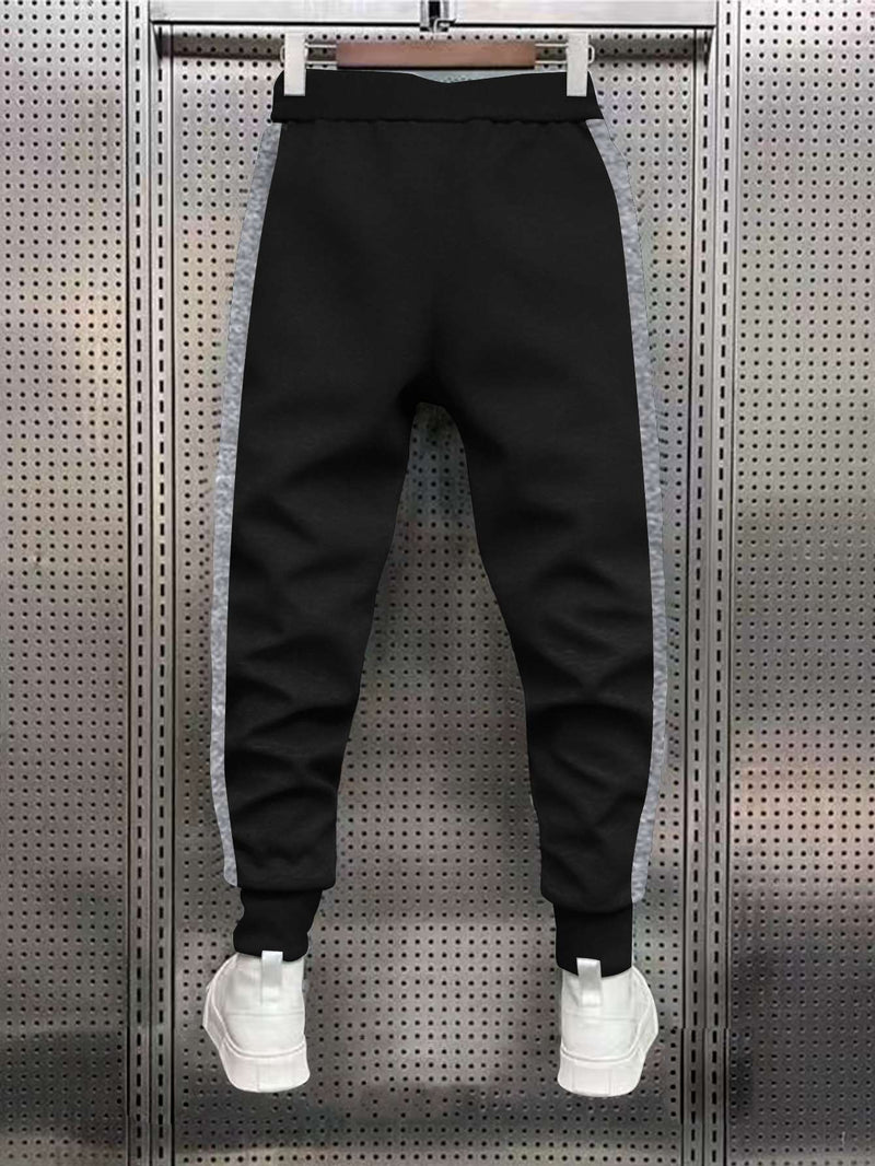 Men’s Athletic Joggers Featuring Printed Stretch Material for Gym And Jogging.