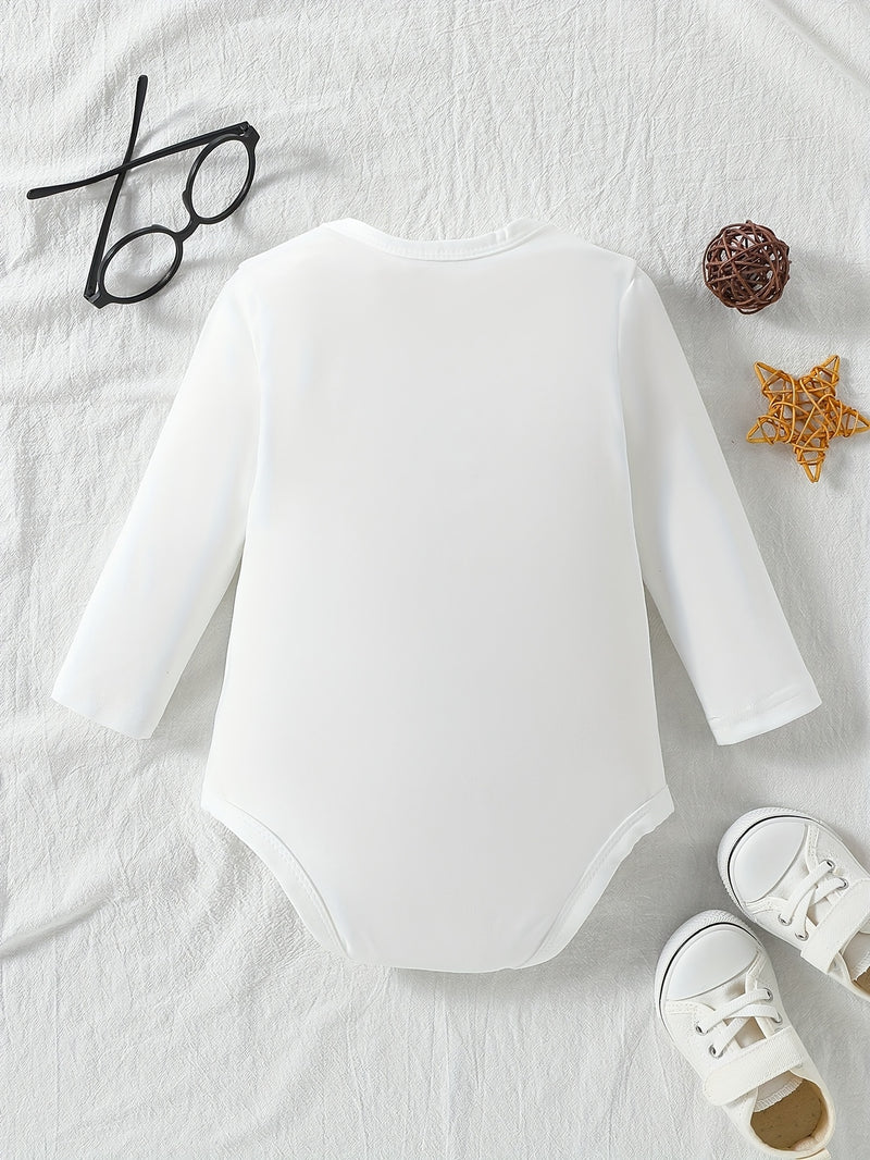 Custom Logo for Autumn And Winter Long-Sleeve Triangle Bodysuit for Baby Girls And Boys.