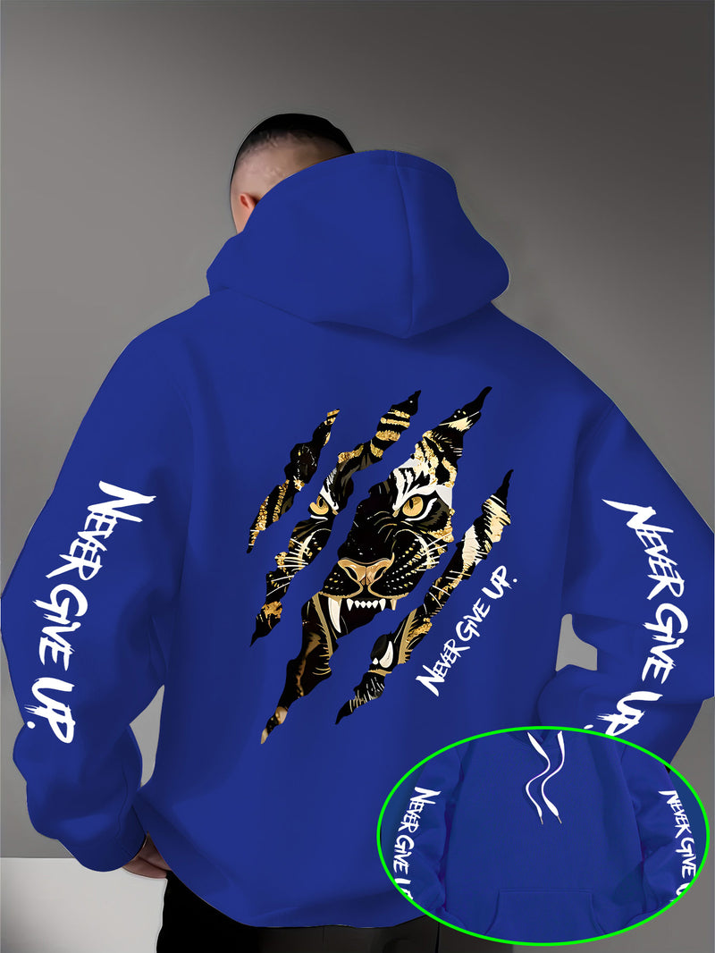 Men's Casual Personality Hooded Sweatshirt.