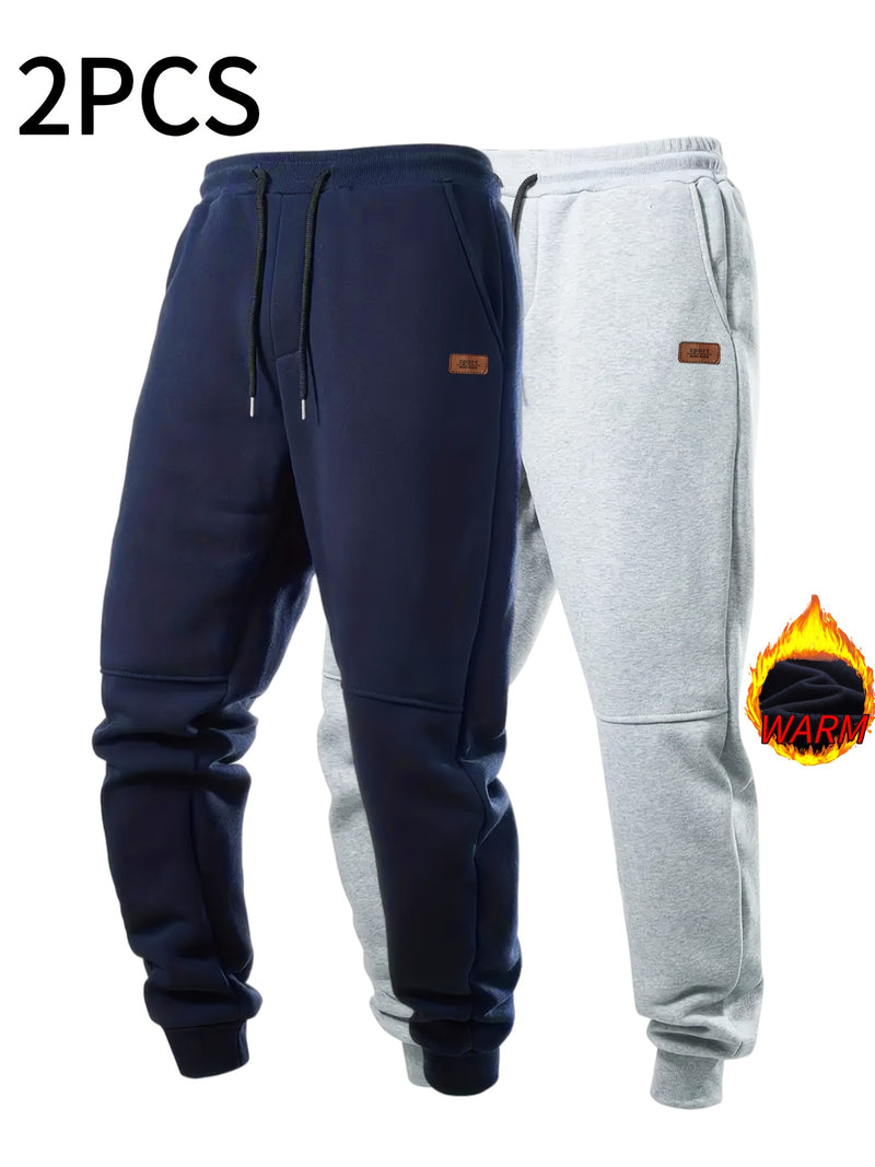 2pcs Men's Autumn Winter Casual Pants.