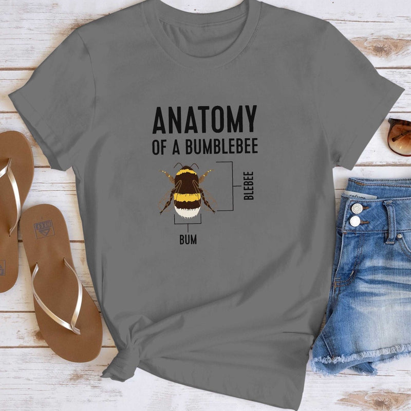 Women's Pure Bumblebee Anatomy Print T-Shirt.