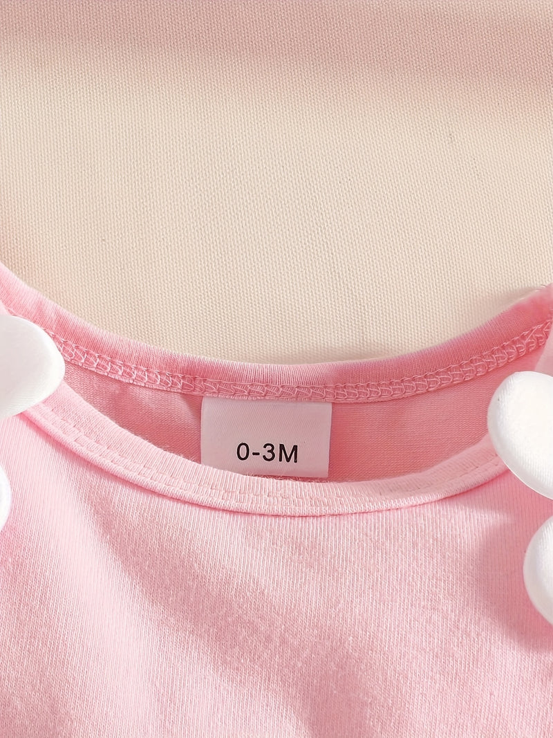 Newborn Baby Girl White Christening Gown Long-Sleeved Dress.