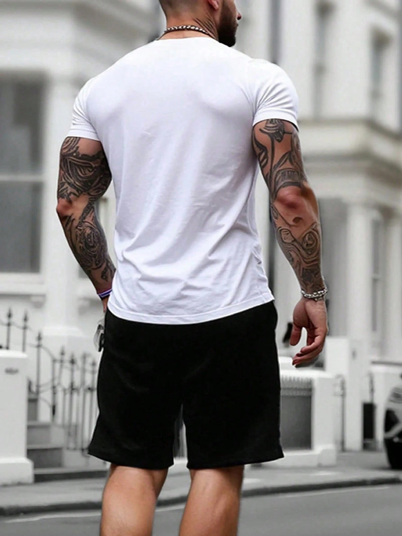 Plus-Size Men's Casual Short-Sleeve Shirts Paired.
