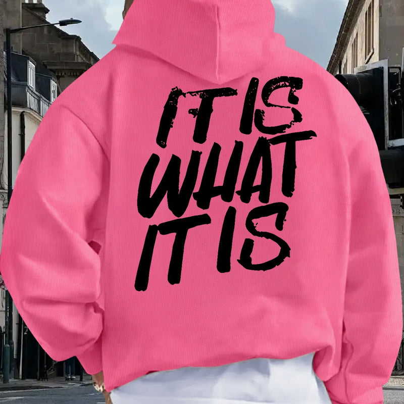 Men's Hooded Printed Sweatshirt.